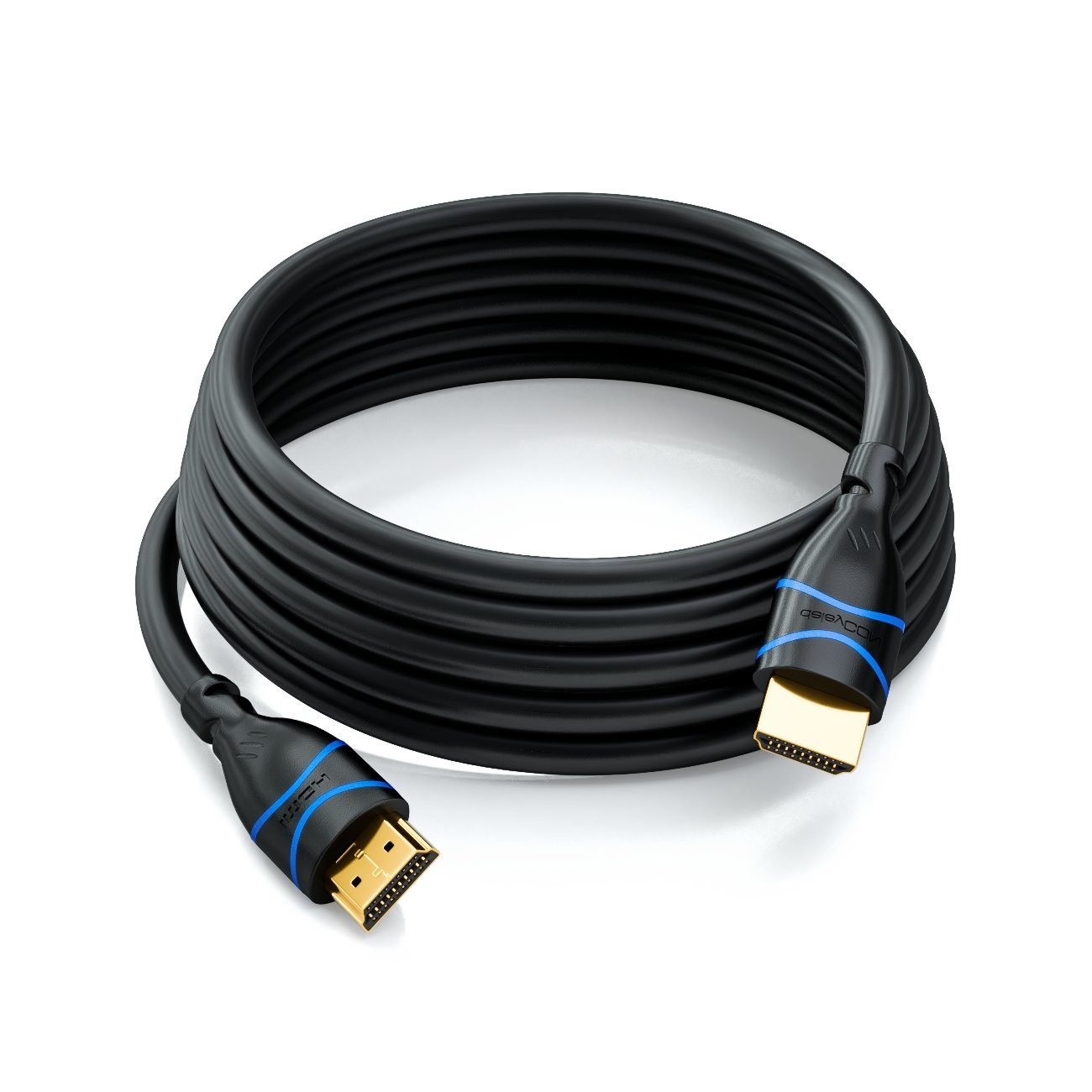 deleyCON deleyCON 10m HDMI Kabel HDMI 2.0 kompatibel 4K UHD 2160p FULL HD HDMI-Kabel – Bild 3 von 5
