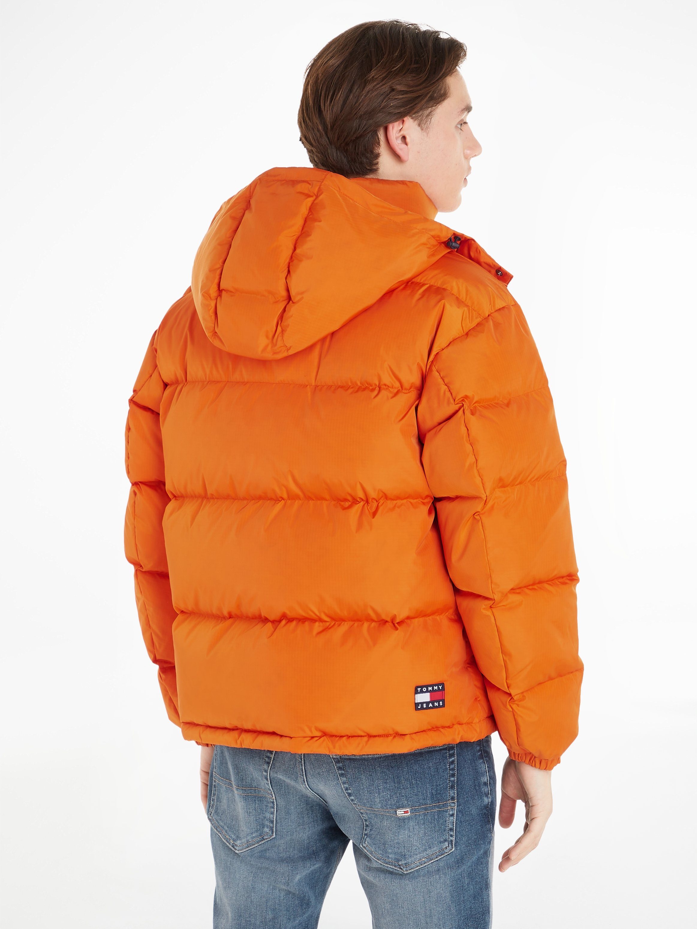 Markenlabel Steppjacke mit PUFFER ALASKA Bonfire Orange Jeans TJM Tommy