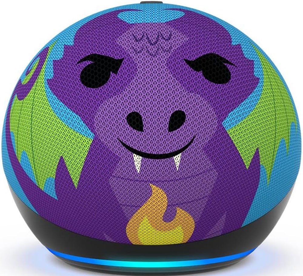 Echo Dot Kids (5. Gen., 2022) / Alexa / Drachen Design Bluetooth-Lautsprecher