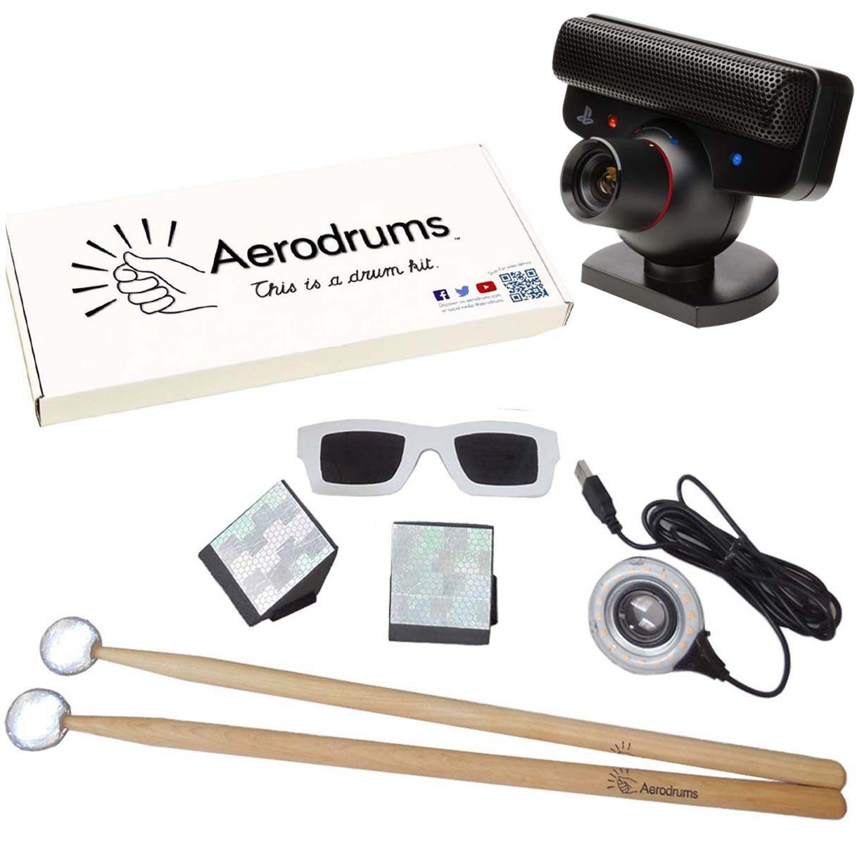 Aerodrums E-Drum virtuelles Schlagzeug mit PS3 Kamera