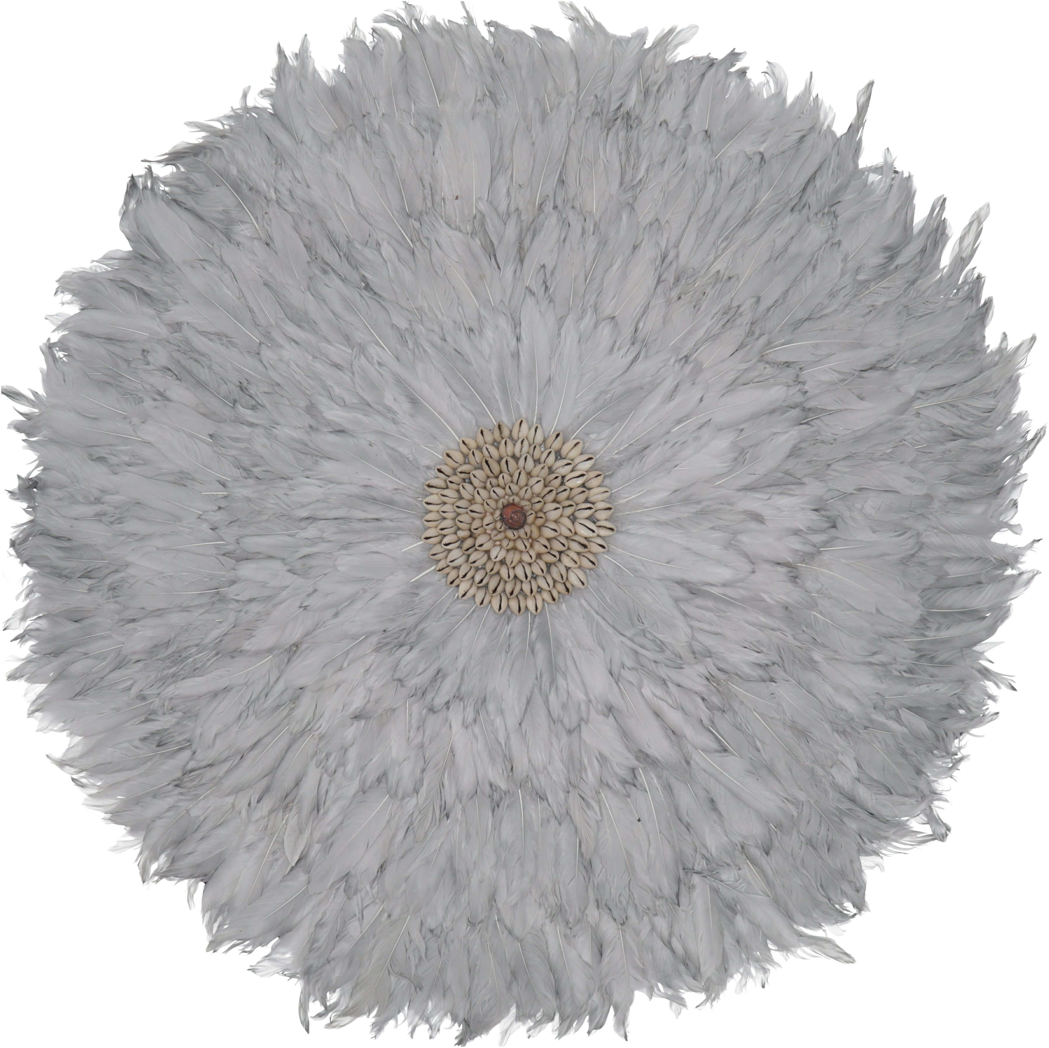 Guru-Shop Wandbild Große Wanddekoration aus Federschmuck und..