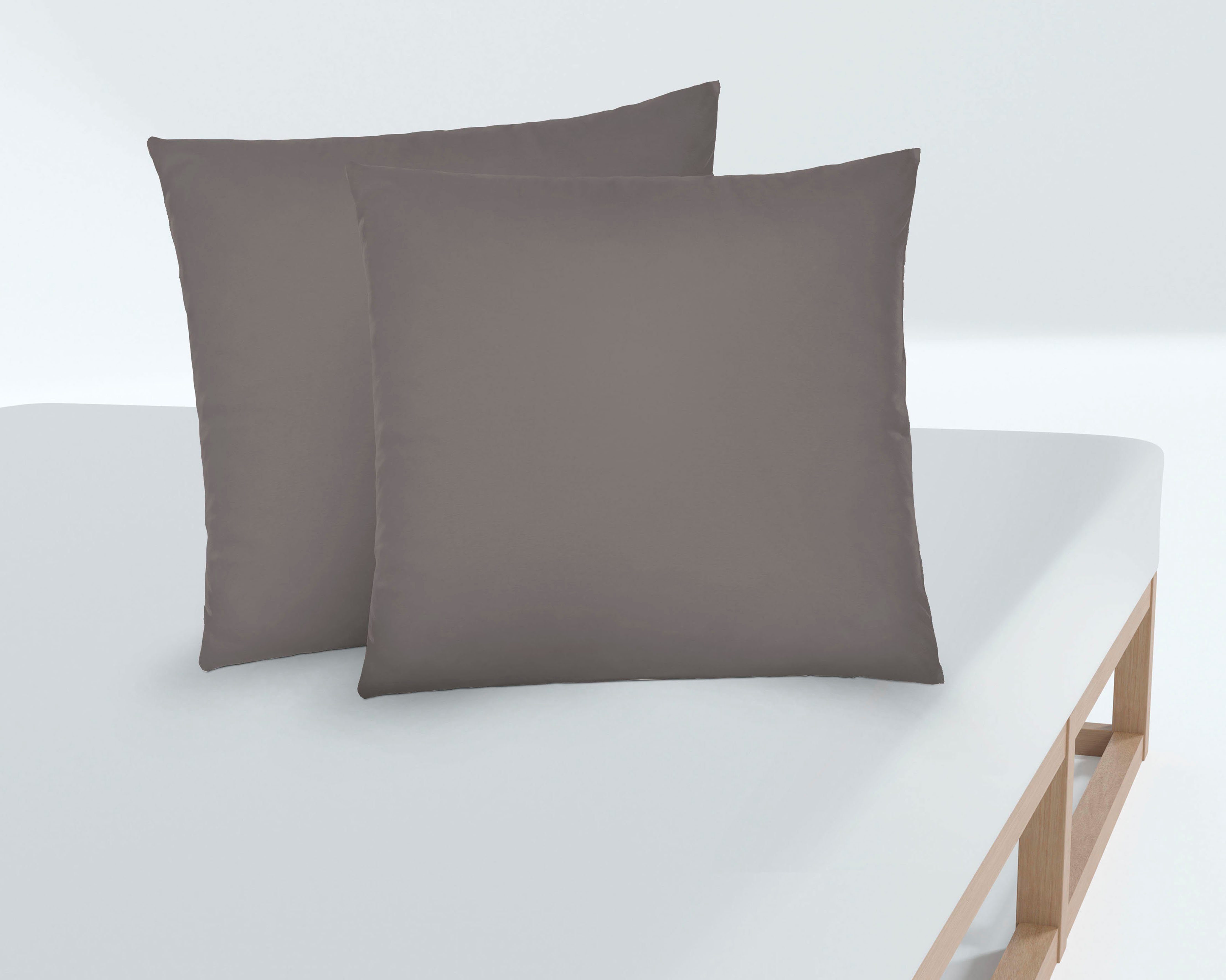 Biberna Kissenbezug Michi Feinjersey mit Reißverschluss, (2 Stück), verschi günstig online kaufen