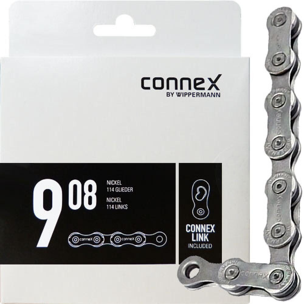 Fahrradkette Connex Wippermann Kette 908 1/2" x 11/128" 114 Glieder 6,6mm 9-fach