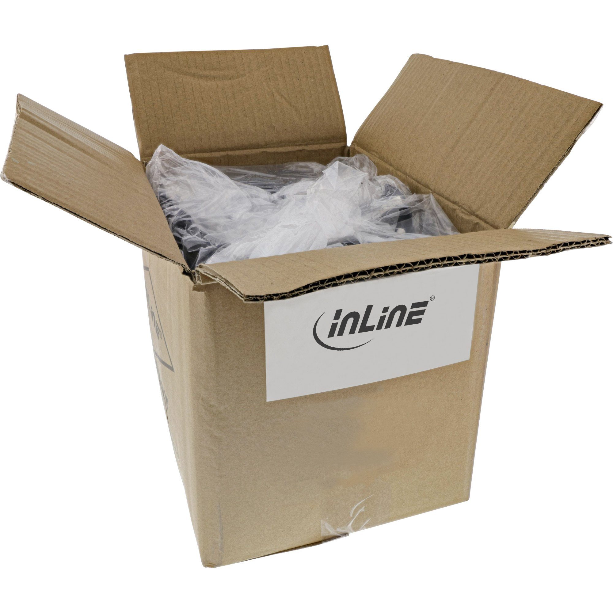 Inline 40er B-Pack InLine® Patchkabel, S/FTP (PiMf), Cat.6, PVC, CU, grau, 2m LAN-Kabel
