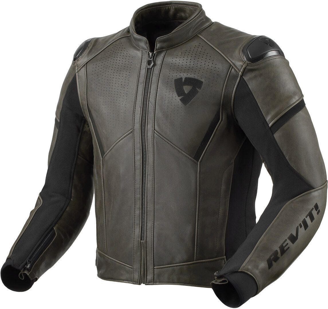 Revit Motorradjacke Parallax Motorrad Lederjacke perforiert