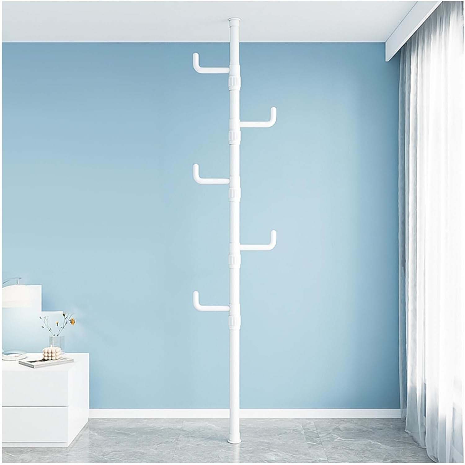 JOYOLEDER Kleiderständer Garderobenständer ausziehbar, 4/5 Haken, 110-310cm günstig online kaufen