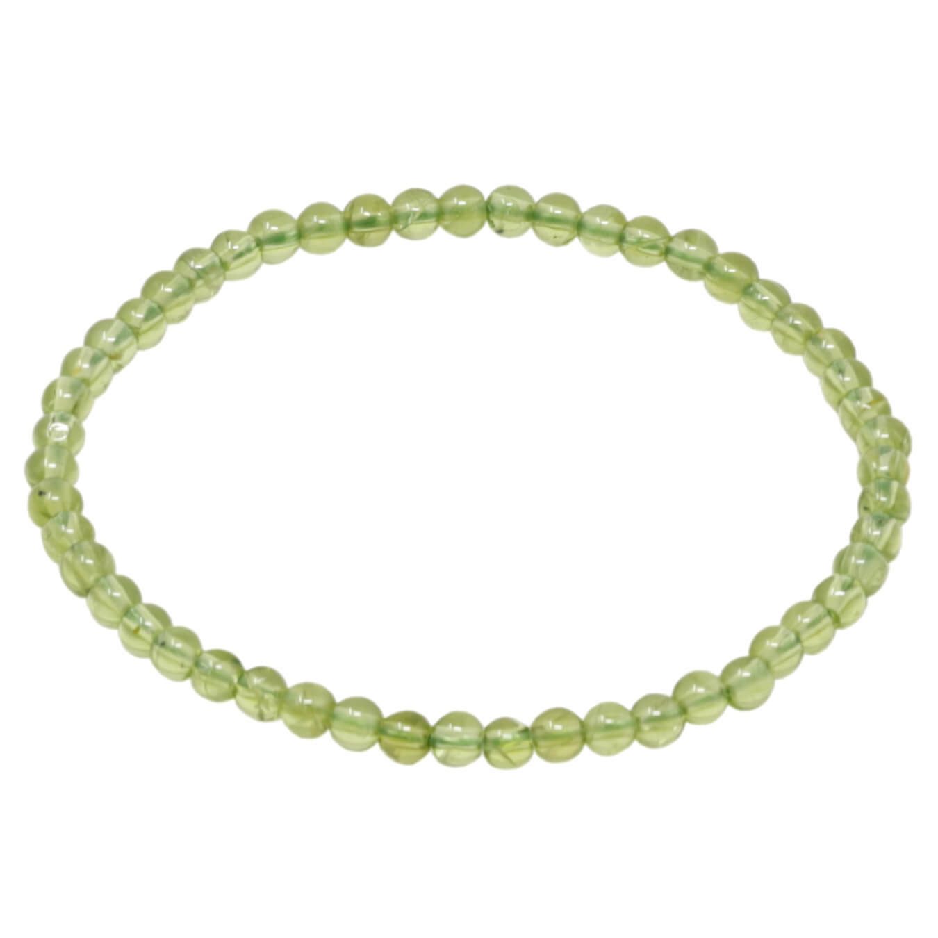 Armband Armband aus Peridot Ø 4mm endlos dehnbar