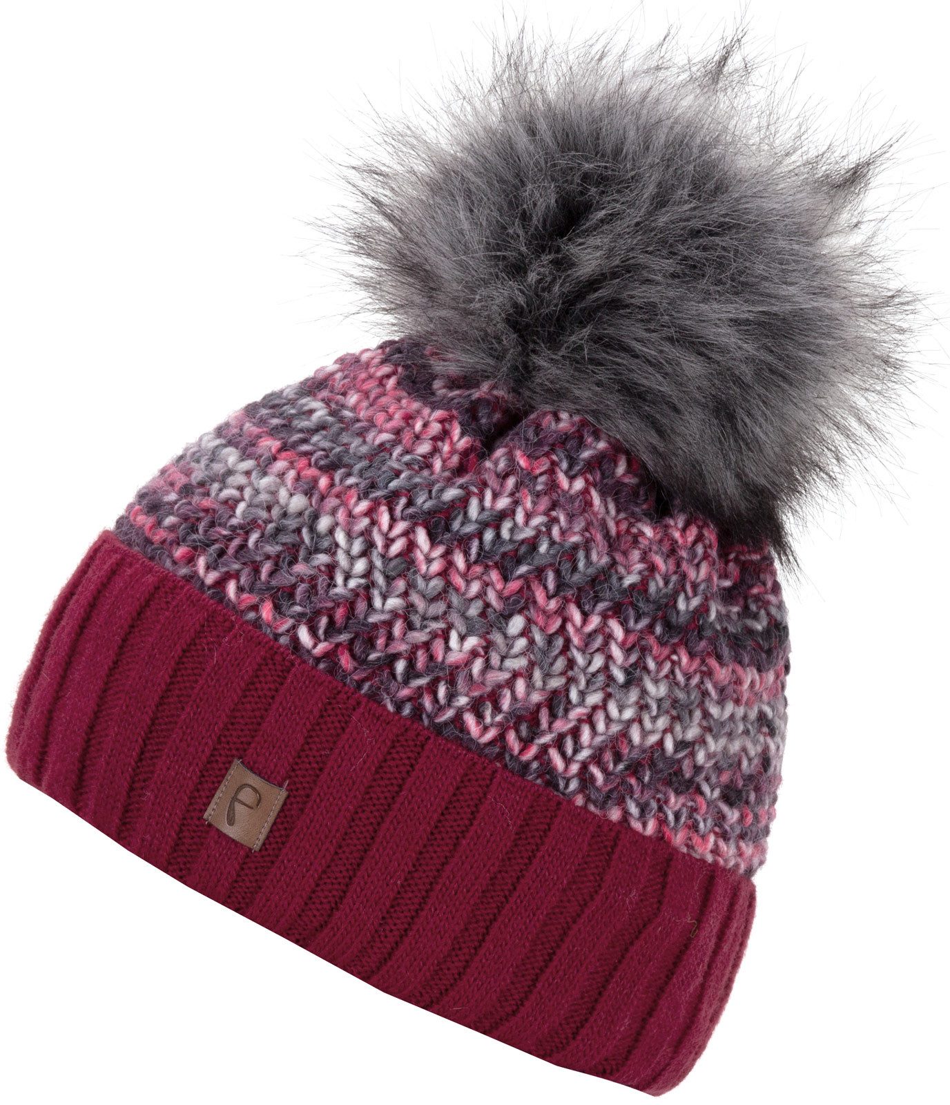 Faera Bommelmütze Wintermütze Damen Herren Mütze Beanie Haube gefüttert Bommelmütze