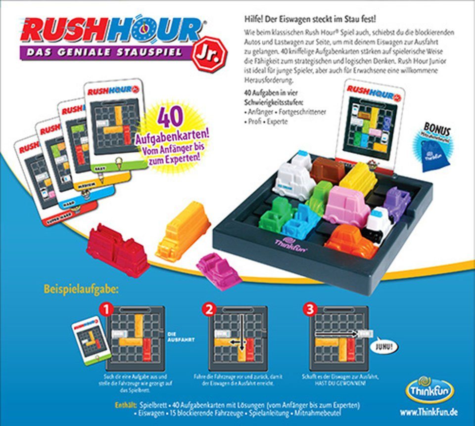 Thinkfun® Spiel, Junior Rush Hour Geschicklichkeitsspiel