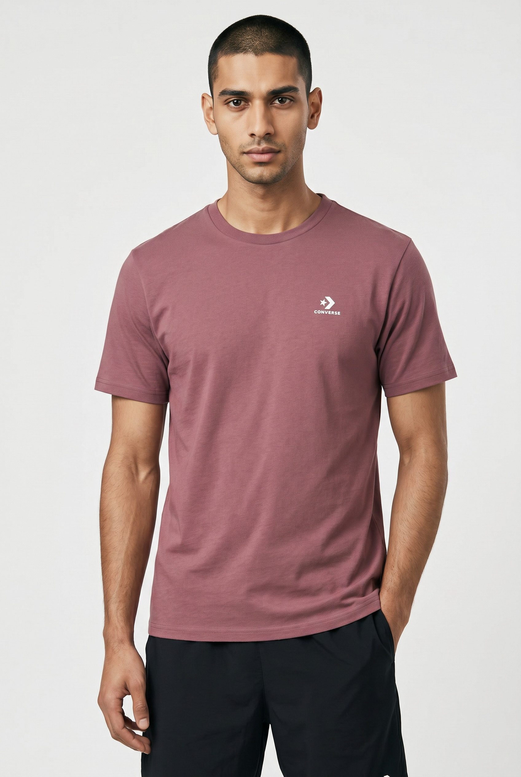 Converse T-Shirt EMBROIDERED STAR CHEVRON TEE mit Logoschriftzug, aus Baumwolle, Regular Fit