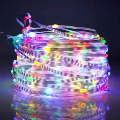 Rosnek LED-Lichterkette 20M-100M,Beleuchtung Lichterschlauch, Party Garten weihnachten Deko