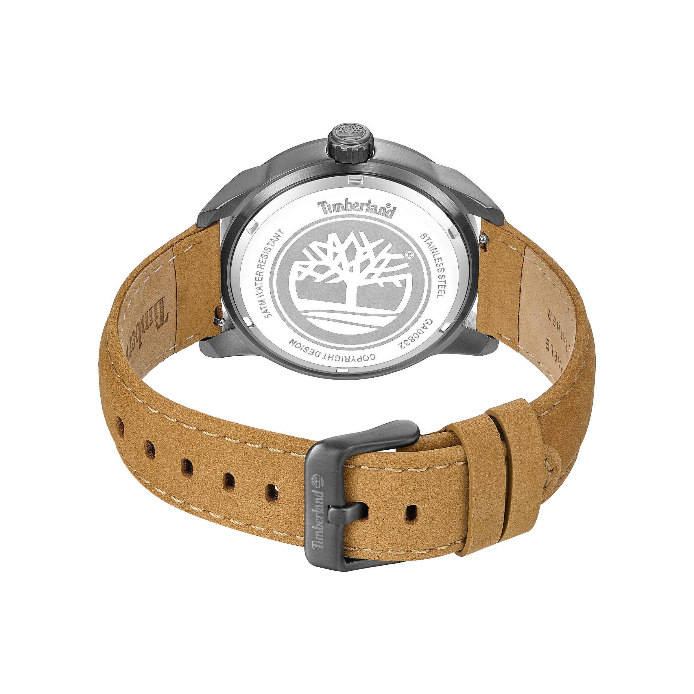Timberland Quarzuhr Lanigan TDWGA0083201, Armbanduhr, Herrenuhr, Lederarmband, analog