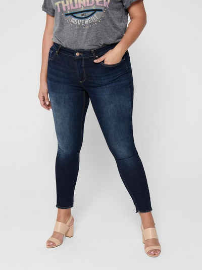 ONLY CARMAKOMA Skinny-fit-Jeans »Damen Skinny Jeans Curvy Ankle Denim Große Größen Plus Size Übergröße« (1-tlg) 3909 in Dunkelblau