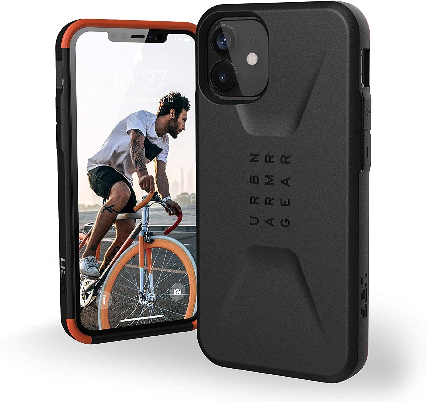 UAG Handyhülle »Civilian« Apple iPhone 12 mini 13,7 cm (5,4 Zoll),  [Wireless Charging kompatibles Cover, Sturzfeste Handyhülle, Ultra Slim  Bumper] - schwarz online kaufen | OTTO