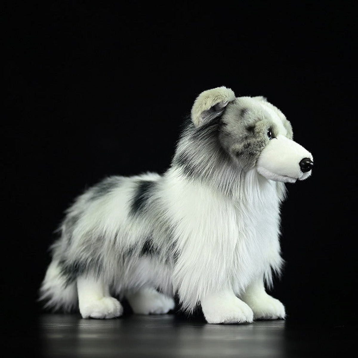 Tinisu Plüschfigur Border Collie Kuscheltier 29 cm – Realistisches Plüschtier Hund Stofft