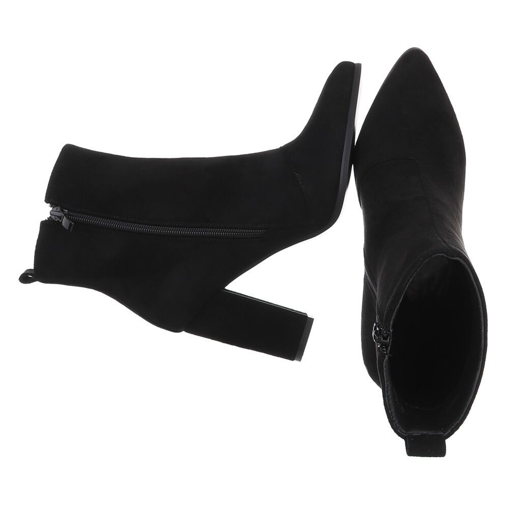 Ital-Design Elegante Stiefeletten mit Blockabsatz für Damen High-Heel-Stief günstig online kaufen