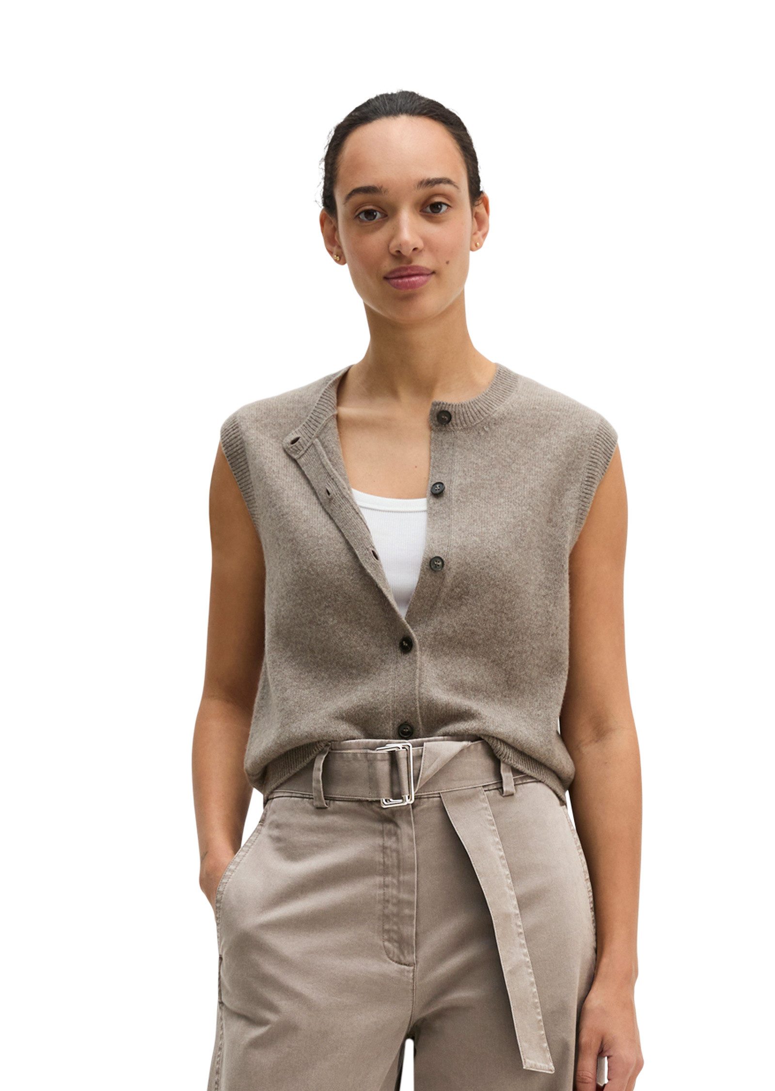 Marc O'Polo Strickweste aus flauschiger Lambswool