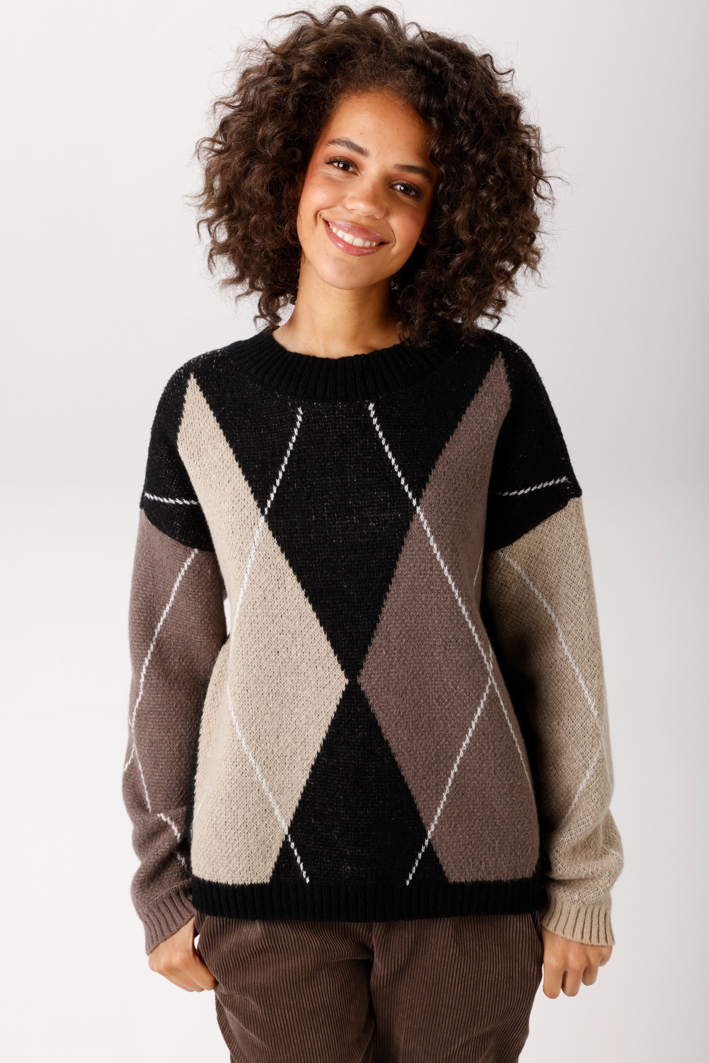 Aniston CASUAL Strickpullover mit großflächigem Rauten-Muster - NEUE KOLLEKTION. € 49,99, (€ 49,99 pro 1 Stk).