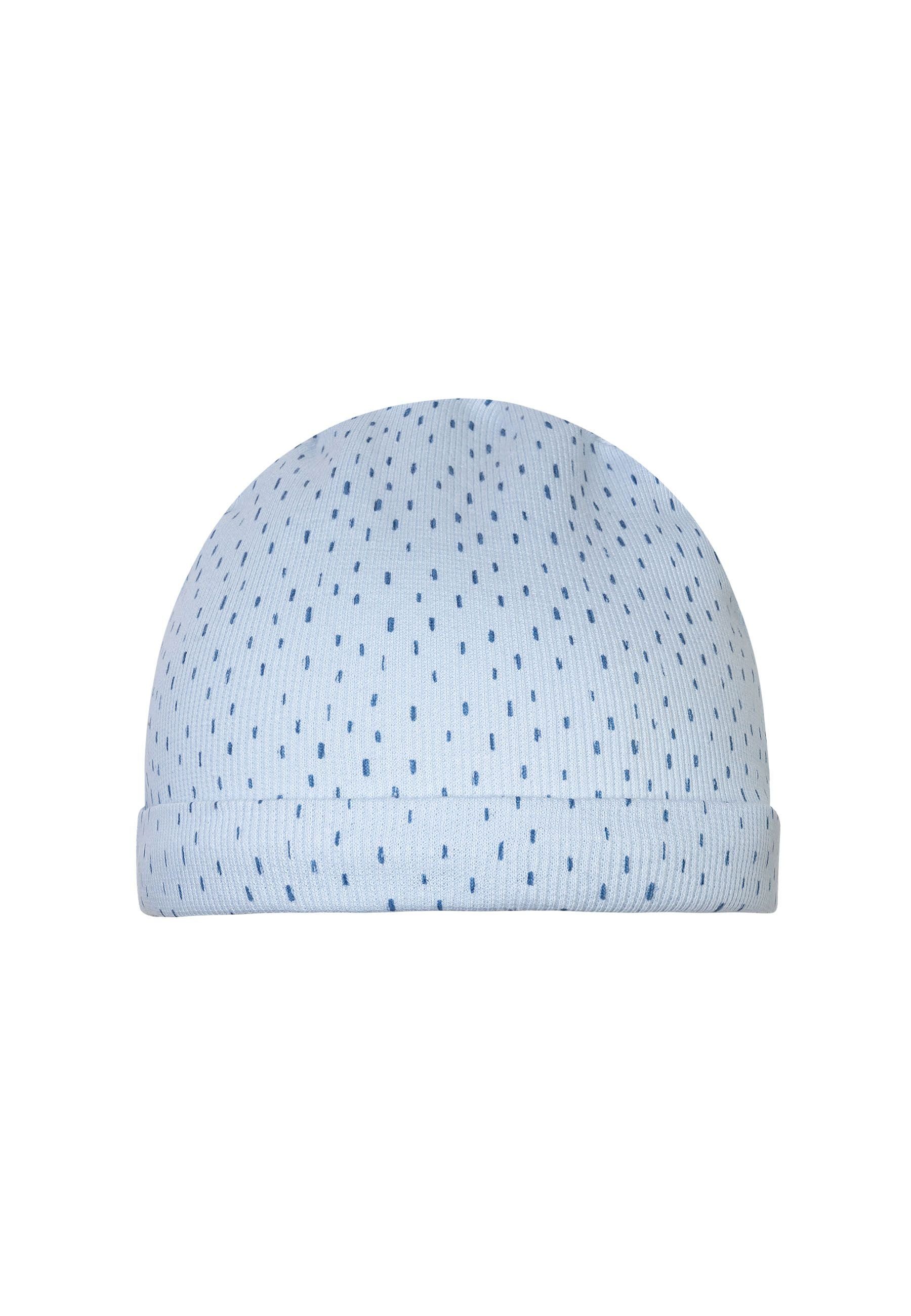 Blaues MINOTI 2er-Pack Kopfbedeckungs-Set Erstlingsmütze (0-12m)