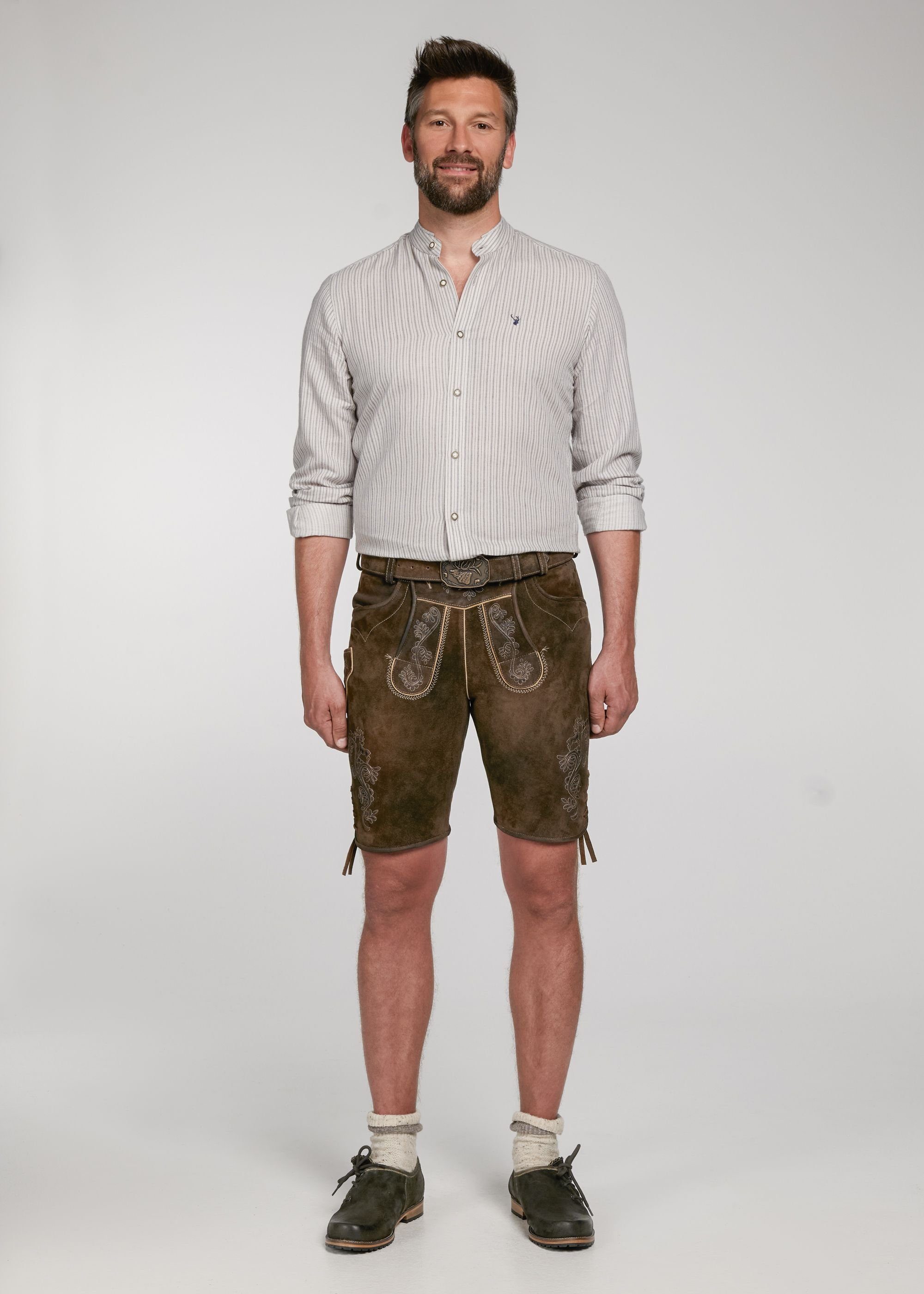 Spieth & Wensky Shorts Lederhose Waldkraiburg mit Geldbörsentasche