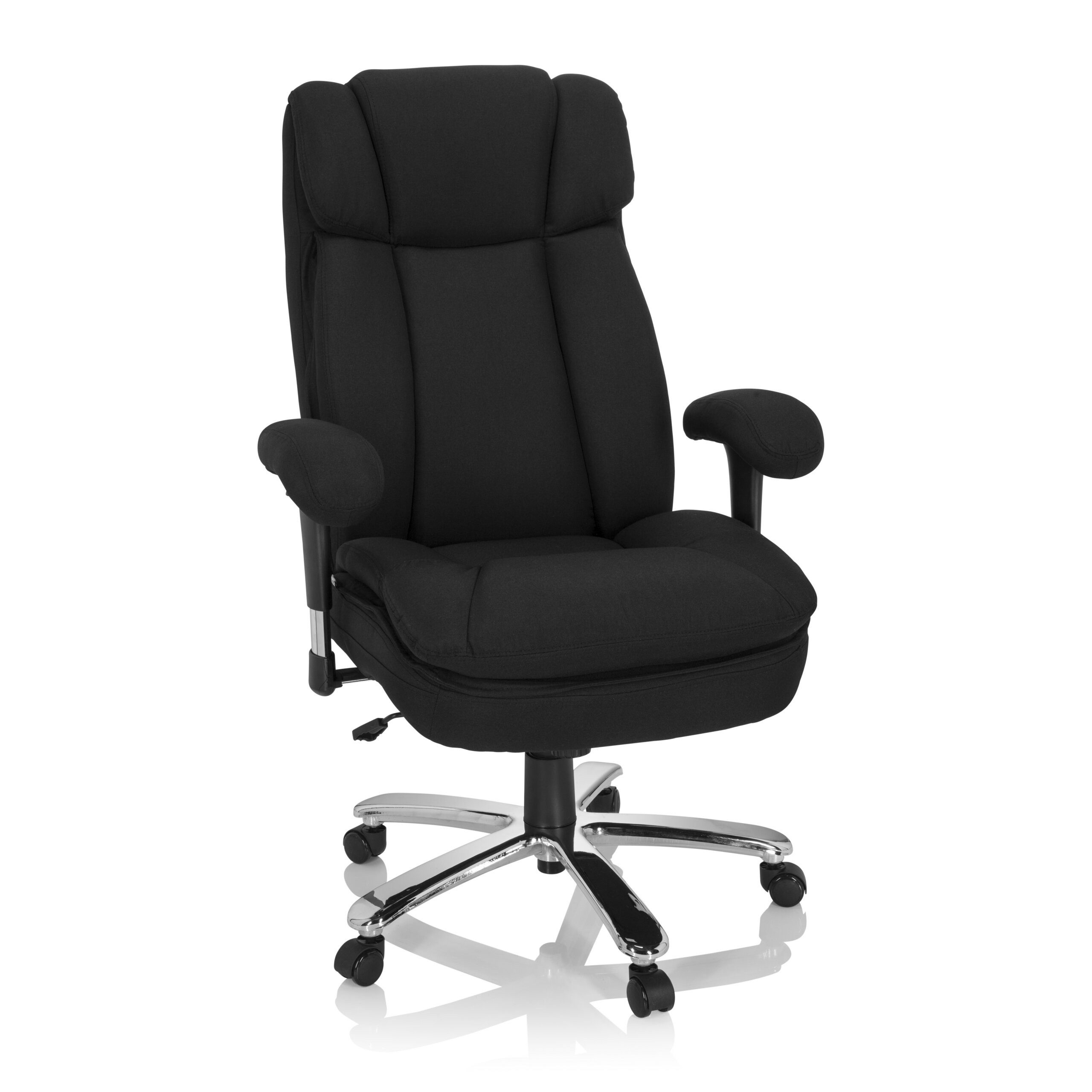 hjh OFFICE Drehstuhl XXL Drehstuhl Builder Xxl I Stoff (1 St), XXL Chefsessel Bürostuhl ergonomisch