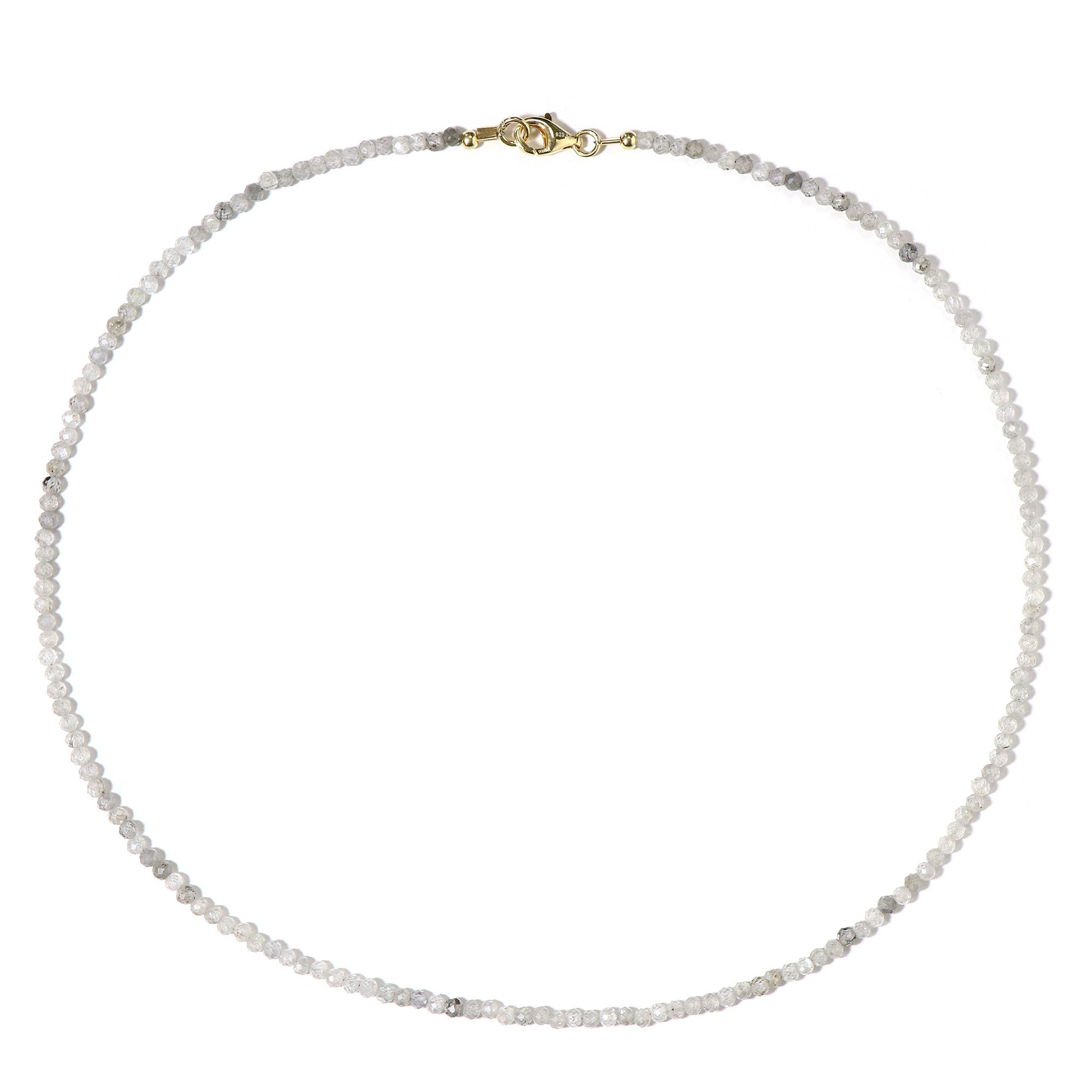 Cavill Silberkette Cavill Zirkon 36,53 ct Halskette vergoldet 925 Sterling Silber (1-tlg)