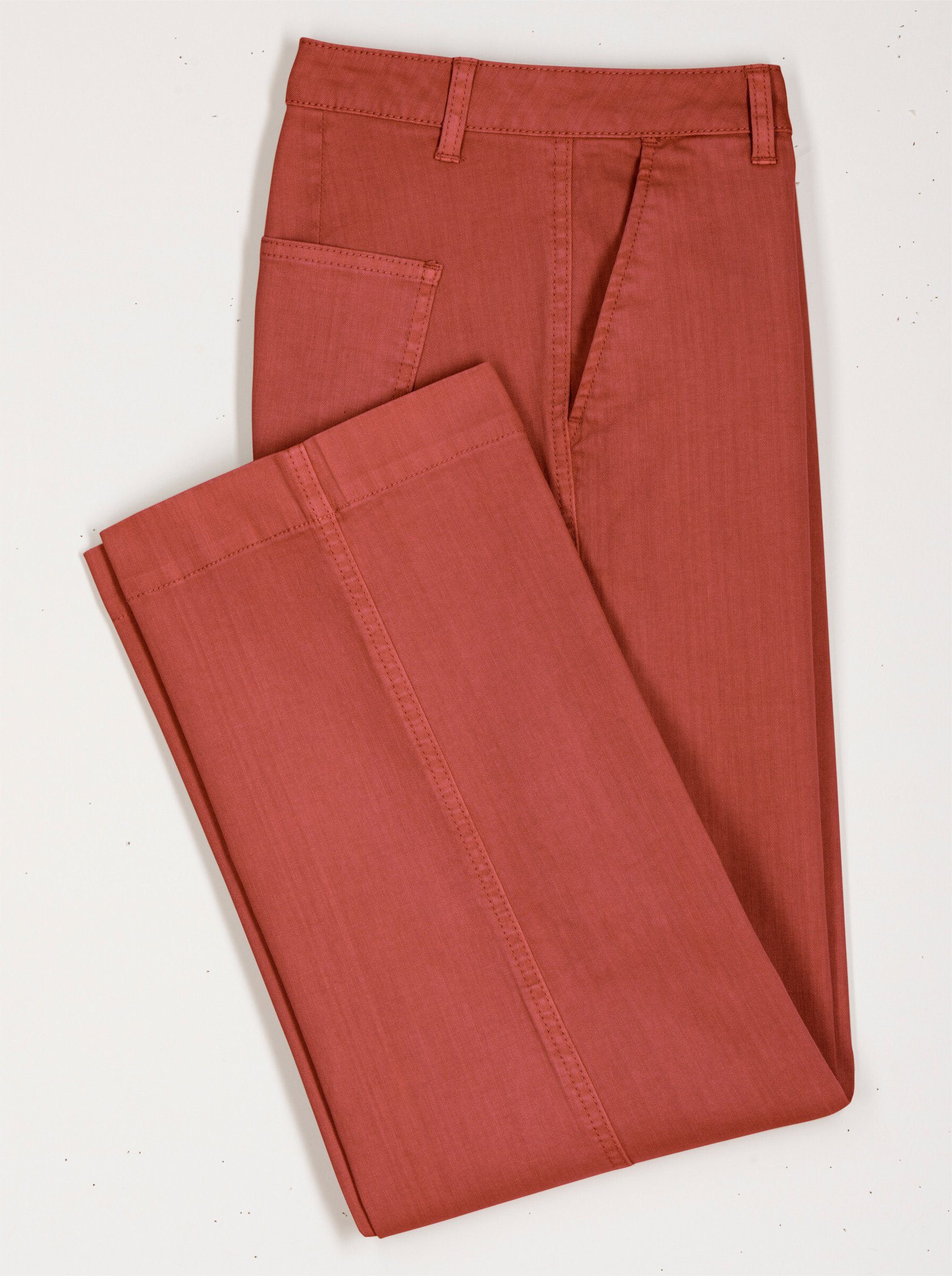 Witt Bequeme Jeans Jeans-Culotte komfortabel aus weichem Twill, knöchellang