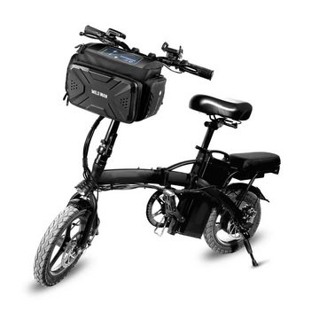 WILDMAN Fahrradtasche 4L Biketasche 4"-7" Fahrradhalter / Tasche mit Lenkerabdeckung, mit Schloss Mountainbike Scooter
