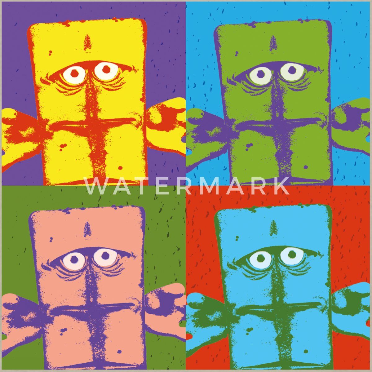 Spreadshirt T-Shirt Bernd Das Brot Pop-Art Buntes Design Männer T-Shirt (1-tlg)