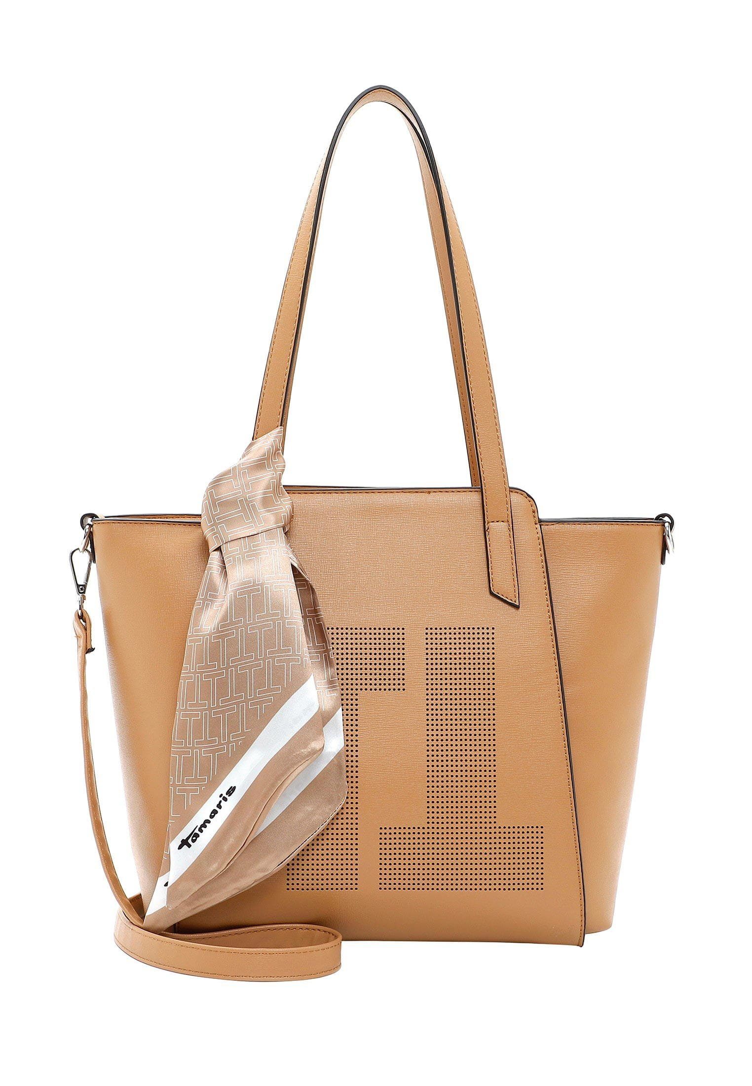 Tamaris Shopper Lana, für Damen taupe 900