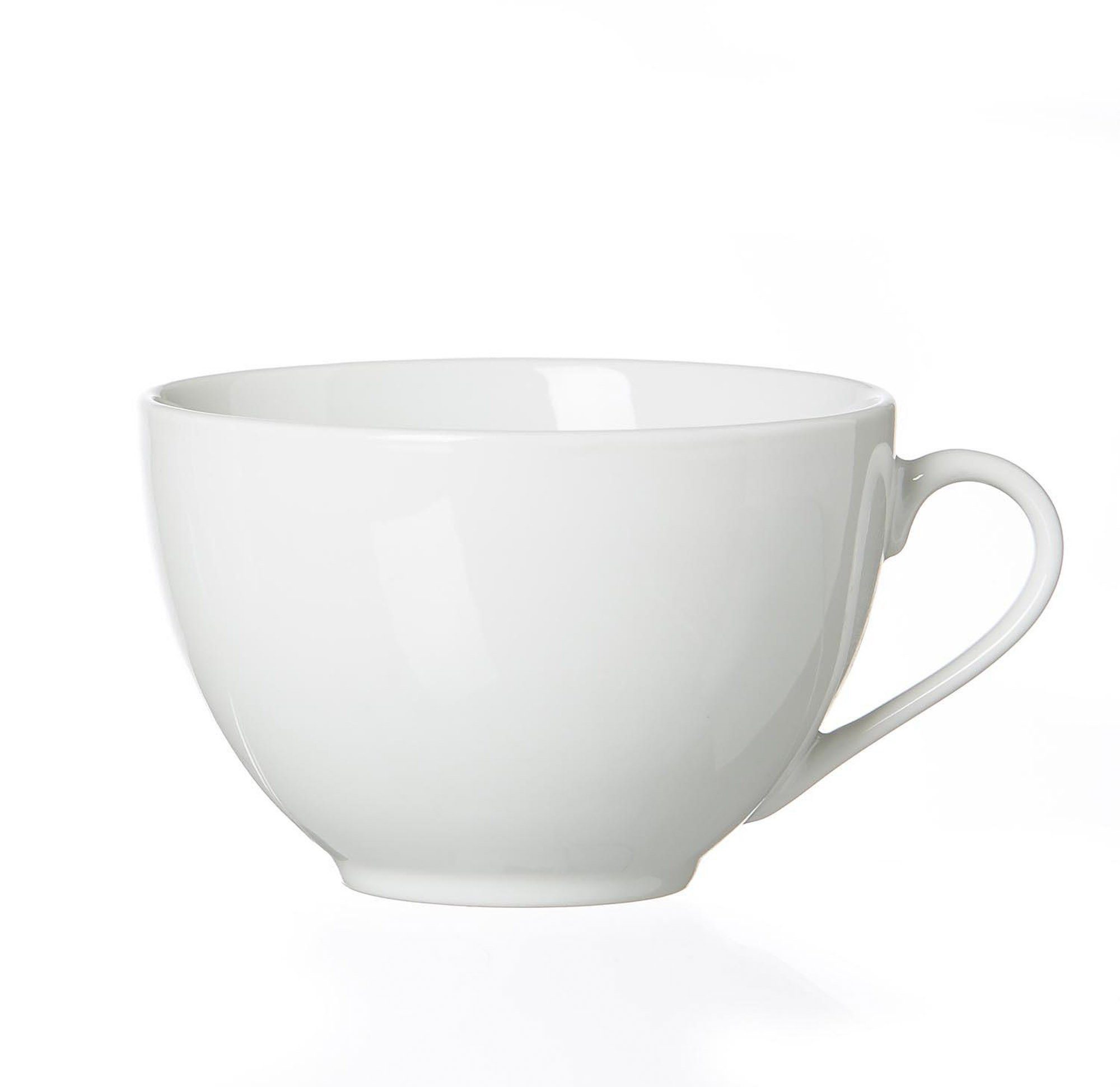 Ritzenhoff & Breker Tasse Porzellan Cappuccino Obertasse Bianco weiß 300 ml, Porzellan