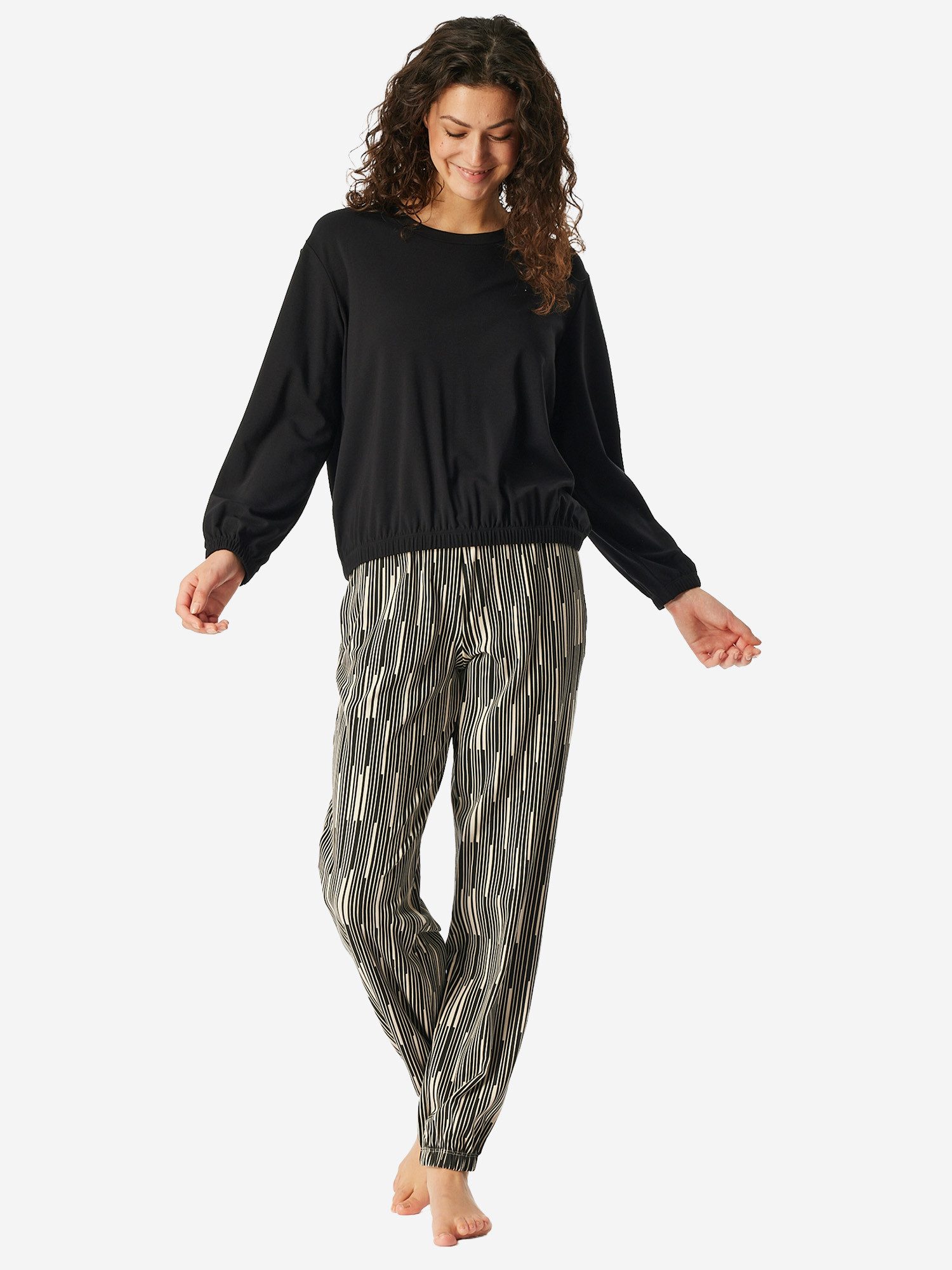 Schiesser Pyjama Modern Nightwear (2 tlg) schlafanzug schlafmode bequem günstig online kaufen