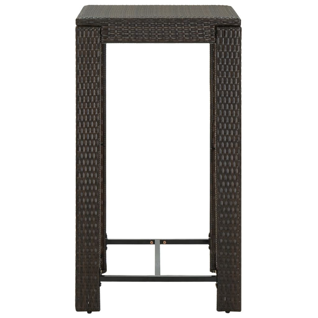 vidaXL Gartentisch Garten-Bartisch Braun 60,5x60,5x110,5 cm günstig online kaufen