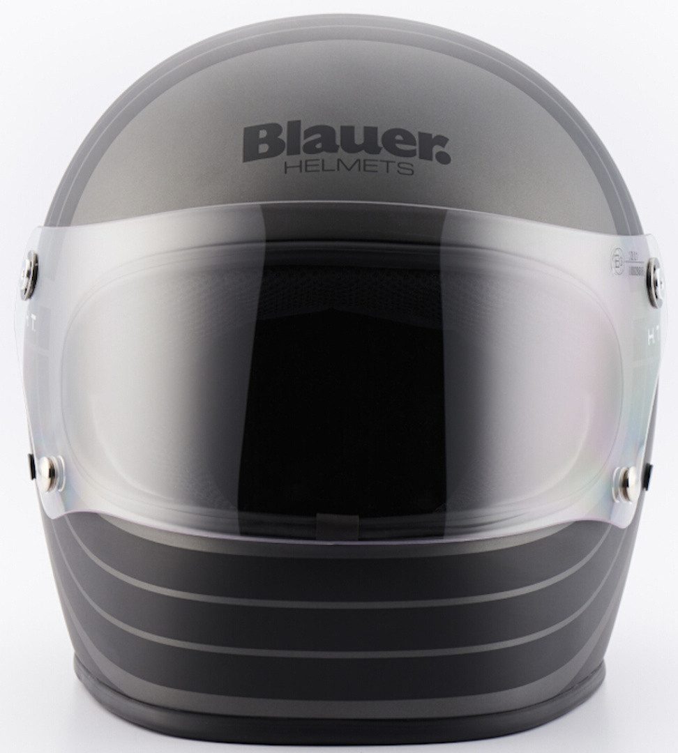 Blauer Motorradhelm 80's Helm