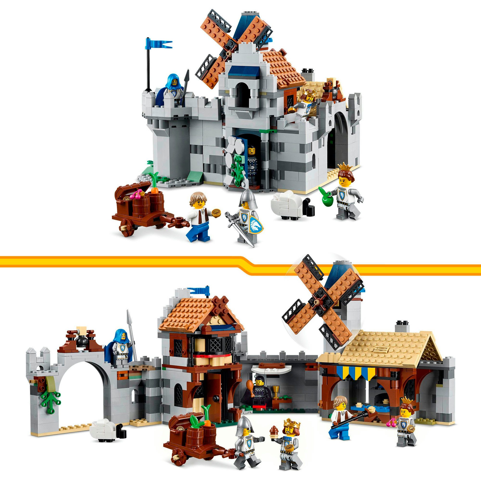LEGO® Ritterburg im Mittelalter (31168), LEGO Creator Konstruktionsspielsteine, (1371 St), Made in Europe – Bild 5 von 5