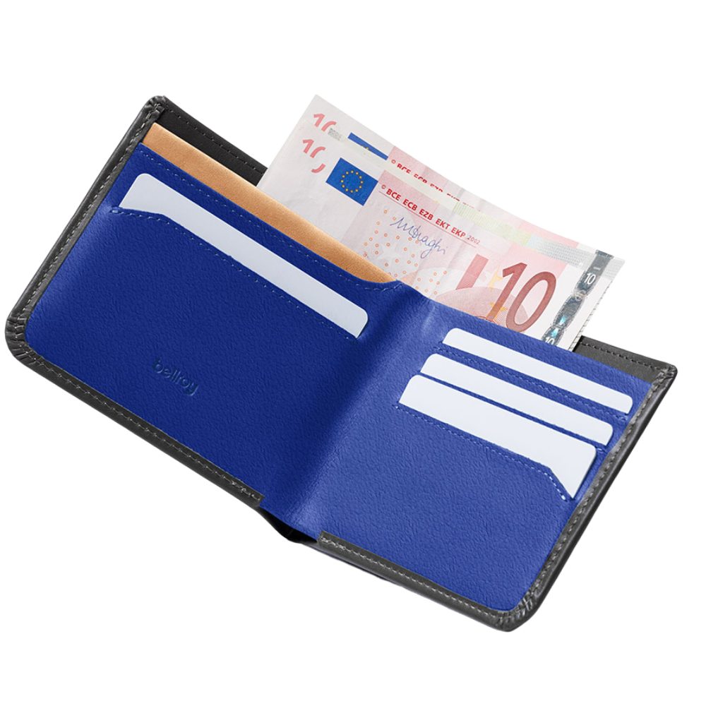 Hide Charcoal & Seek, Karten, Für Geheimfach Premium-Leder, Cobalt Bellroy Münzen 5–12+ für Brieftasche