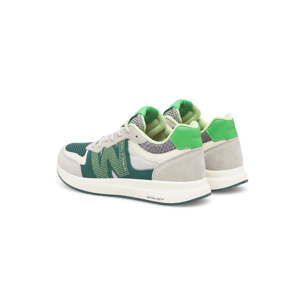 WODEN Woden - Rigmor Open Mesh - Grün Schnürschuh