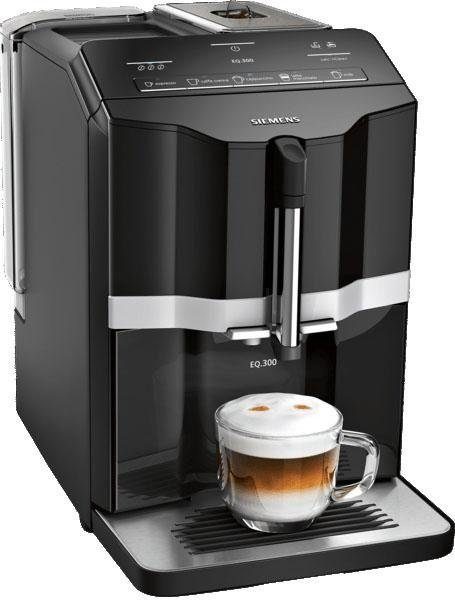 5 Kaffee-Milch-Getränke oneTouch Kaffeevollautomat mit SIEMENS TI351509DE, Funktion, einfache EQ.300 Zubereitung