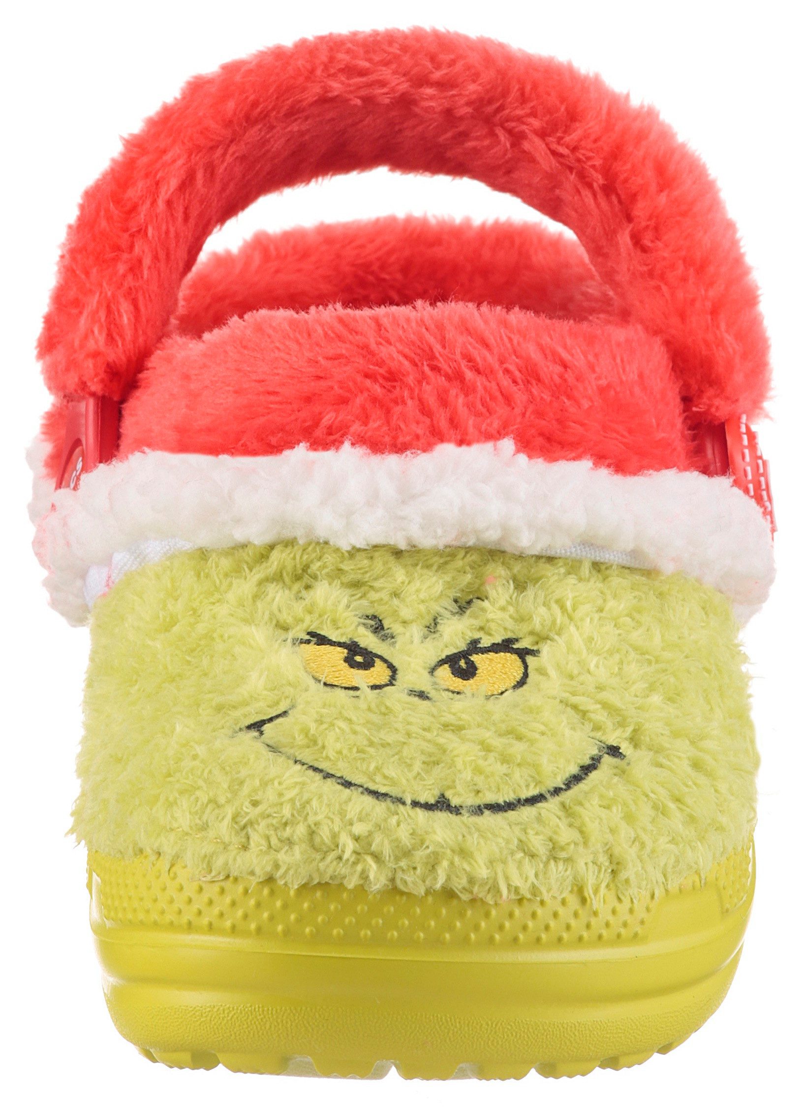 Crocs Kid's The Grinch Classic Lined Clog Clog Hausschuh, Weihnachtsschuh mit Grinch Motiv