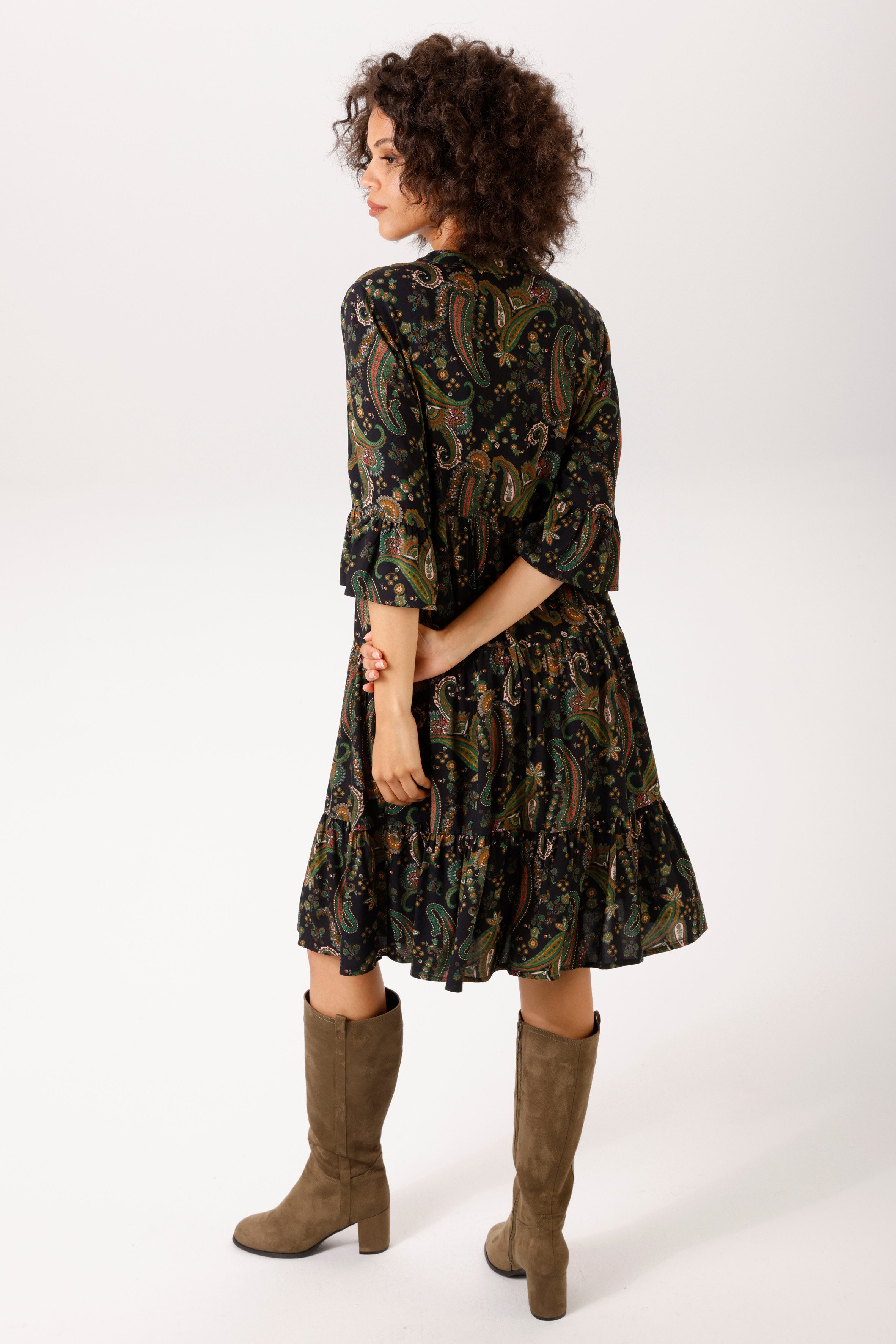 Aniston CASUAL Tunikakleid mit farbenfrohen Paisley-Muster bedruckt - NEUE KOLLEKTION