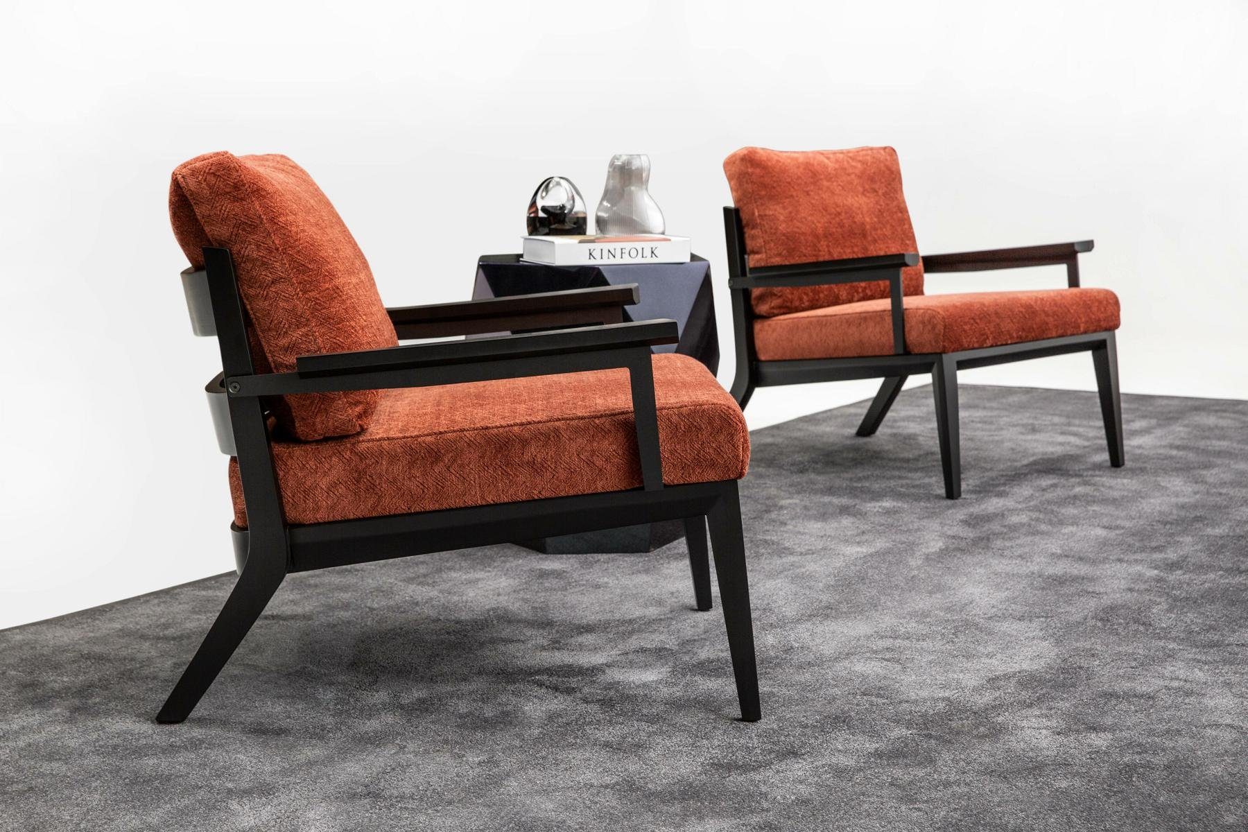JVmoebel Sessel Luxus Sessel Textil Wohnzimmer Polster Sitzer Neu Modern (Nur Sessel), Made in Europe