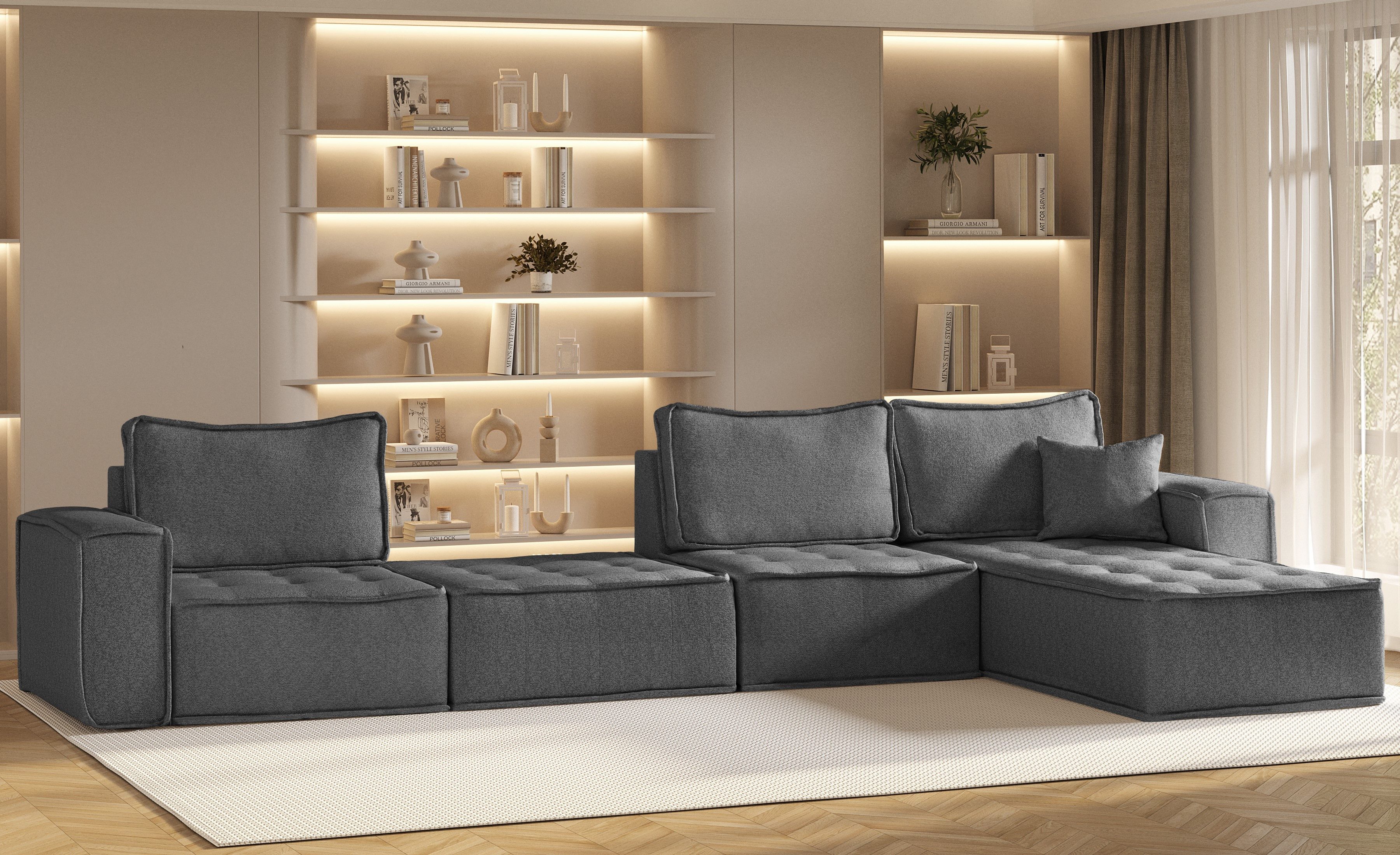 Kaiser Möbel Ecksofa Bohoo modulare Ecke günstig online kaufen