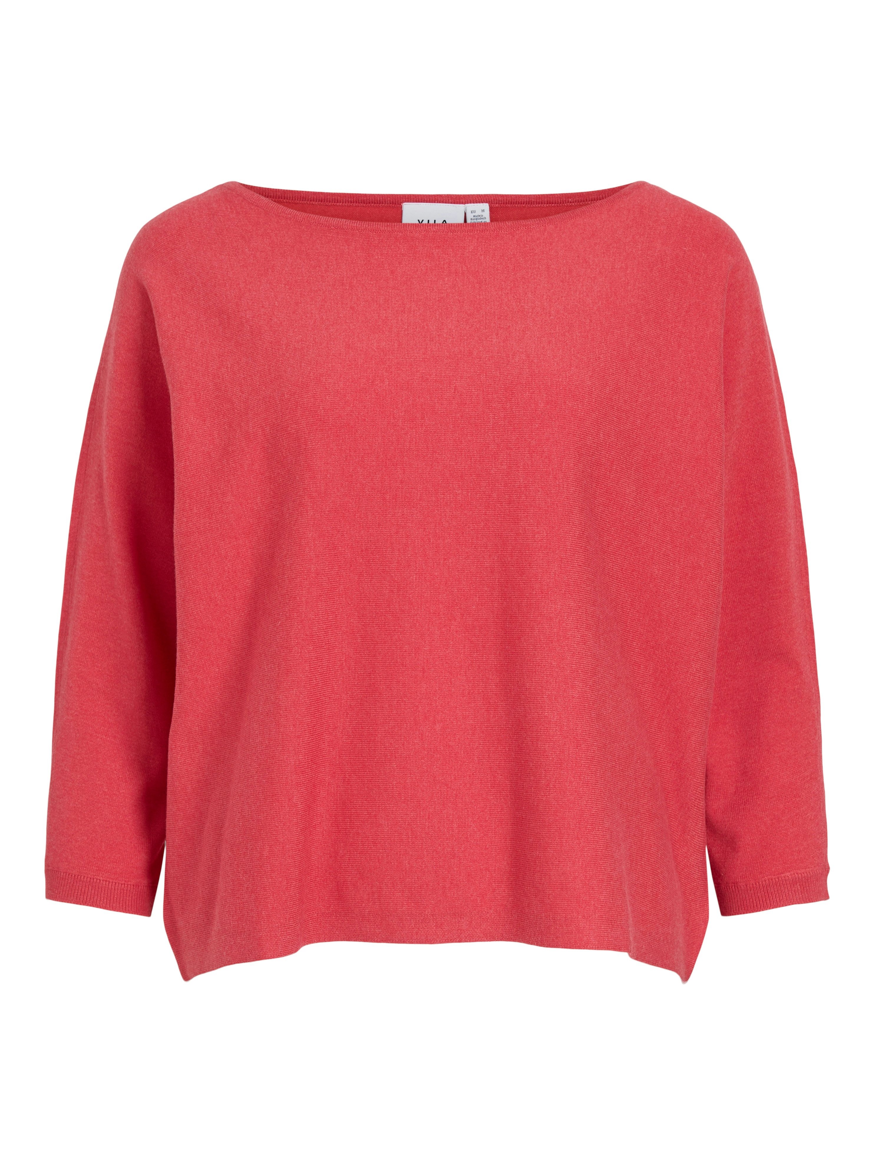 3/4 Arm-Pullover VIMALU BOATNECK 3/4 SLEEVE KNIT TOP-NOOS