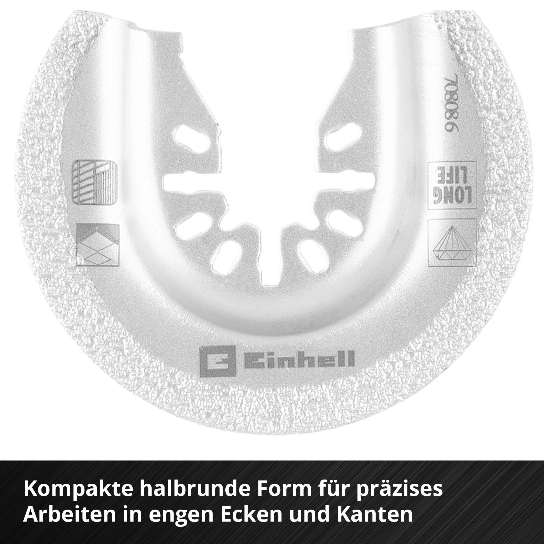 Einhell Sägeblatt Original Einhell Halbrundes Hartmetall-Sägeblatt (Diamant bestreut, ko, Original Einhell Halbrundes Hartmetall-Sägeblatt (Diamant bestreut, ko