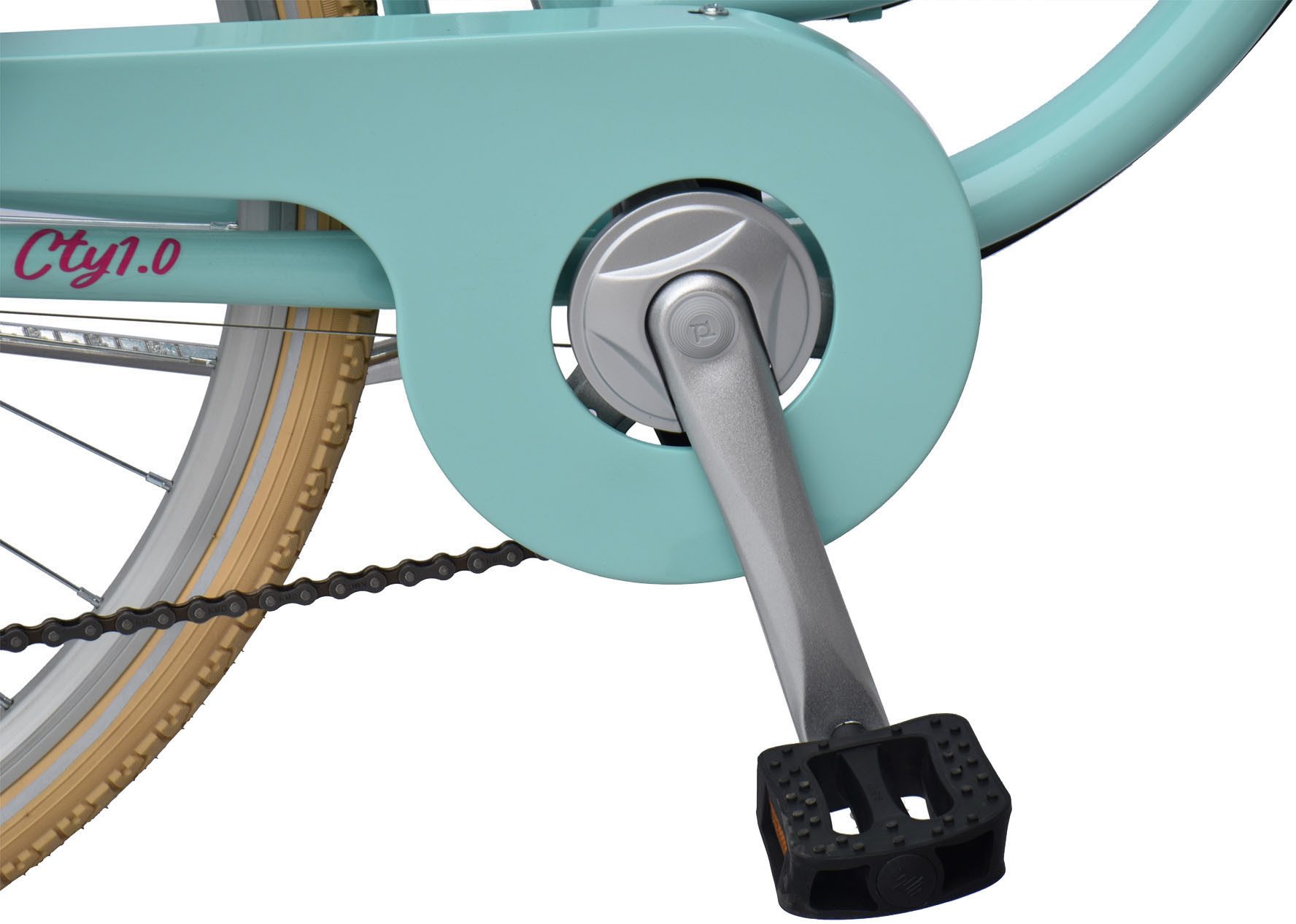 WYNN City bike CITY1.0, 6-speed Shimano Tourney derailleur, derailleur gears