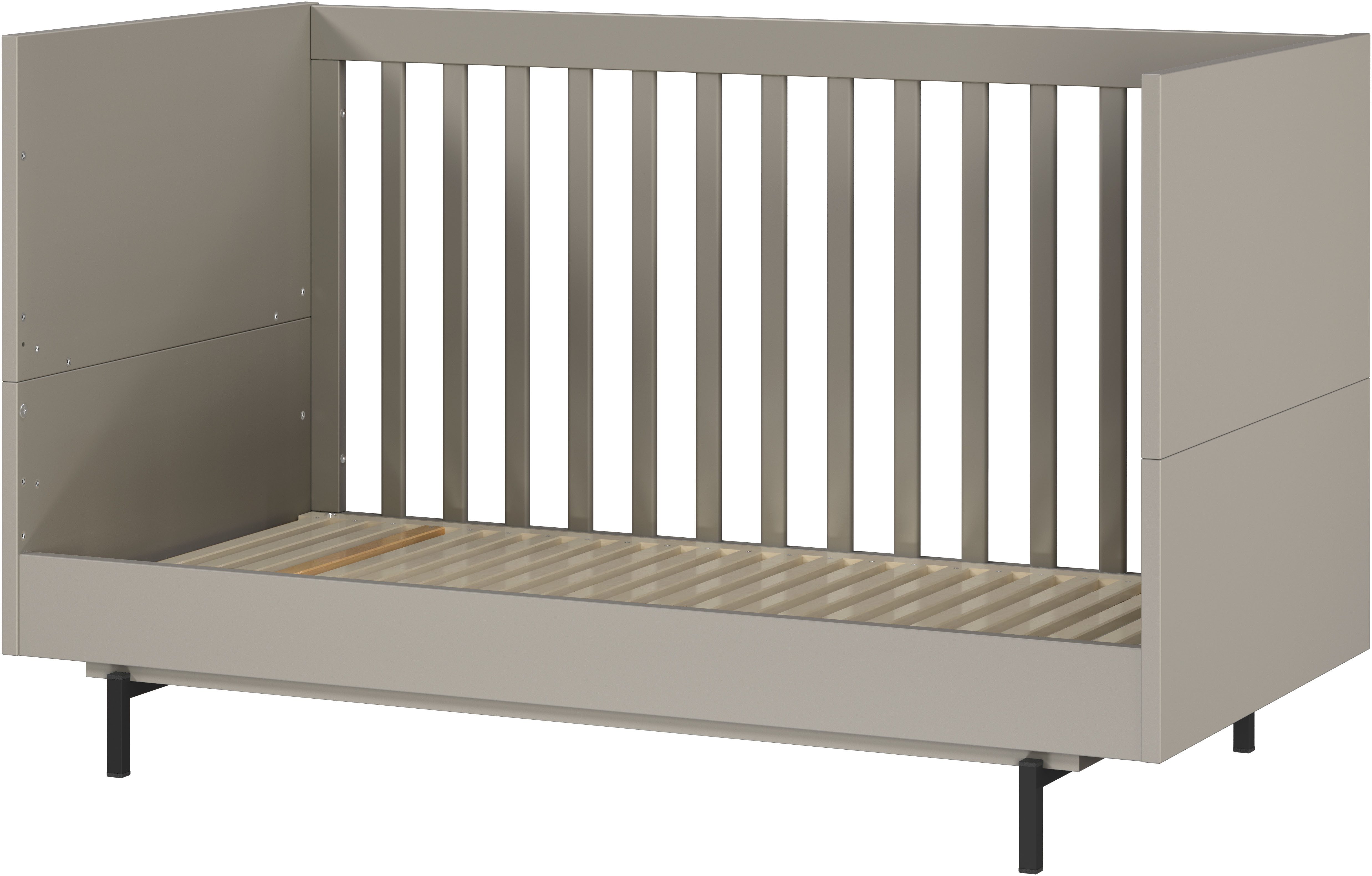 GERMANIA Babybett Tomino, 1-tlg., inkl. Umbauseiten, B/H/T 144/87/75 cm, belastbar bis 100 kg