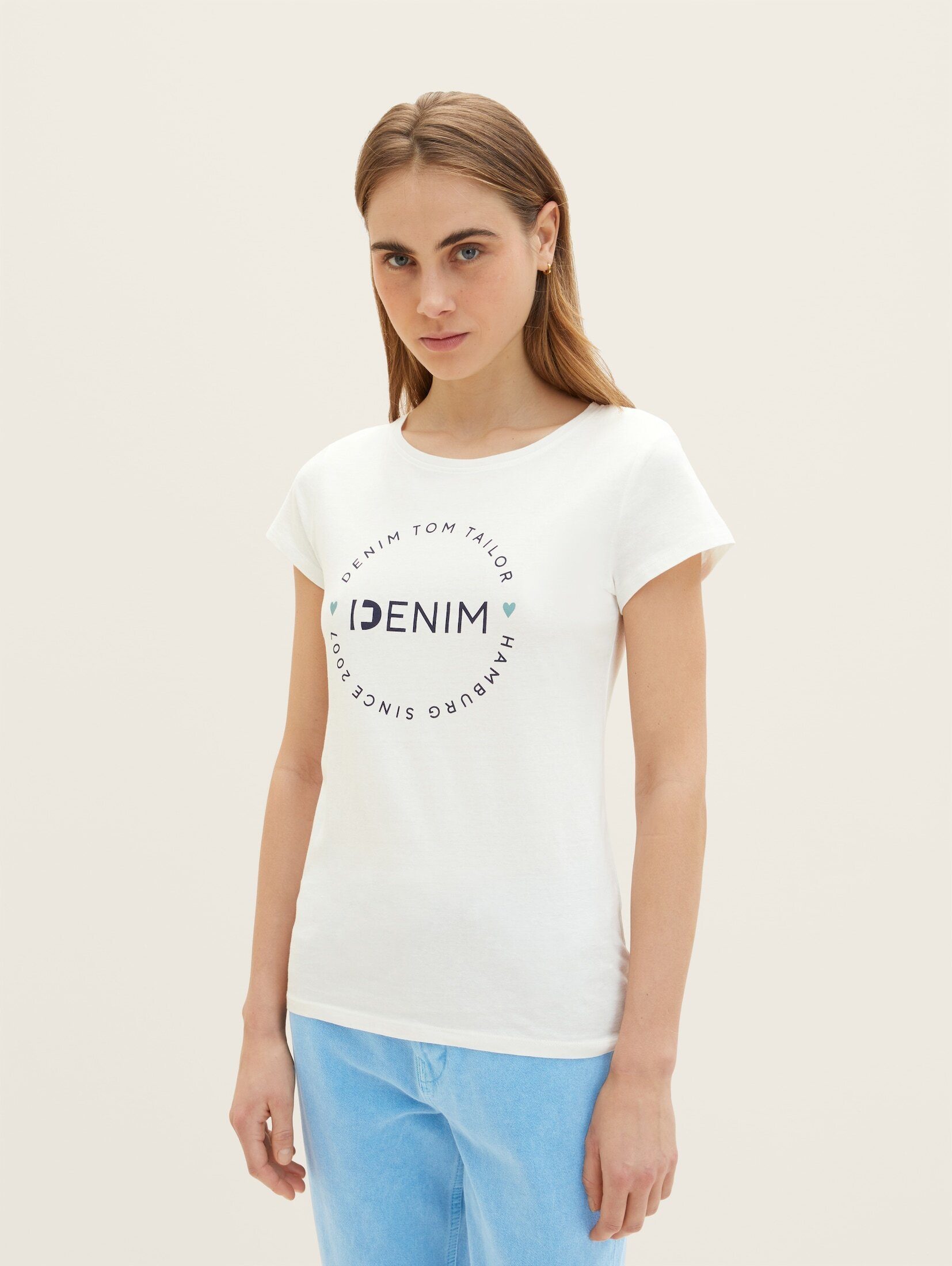 TOM TAILOR Denim T-Shirt Print T-Shirt günstig online kaufen