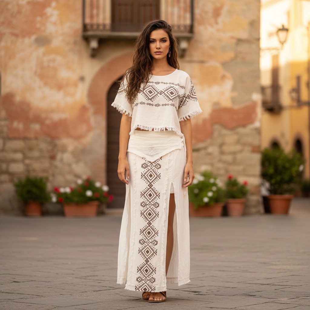 Guru-Shop Minirock Langer Boho Panel Skirt, offener Sommerrock,.. alternati günstig online kaufen