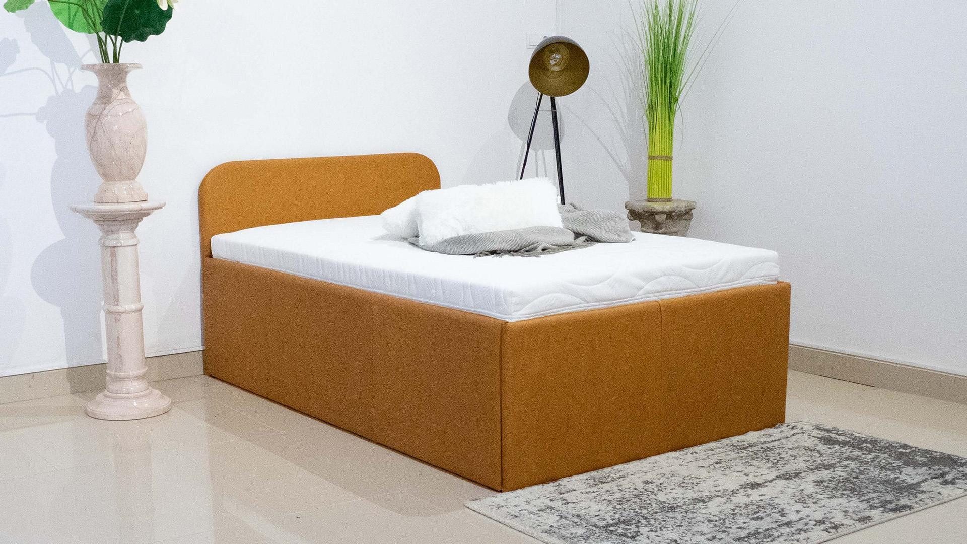 Polsterbett Senioren 504 mit Bettkasten Kopfteil verstellbar