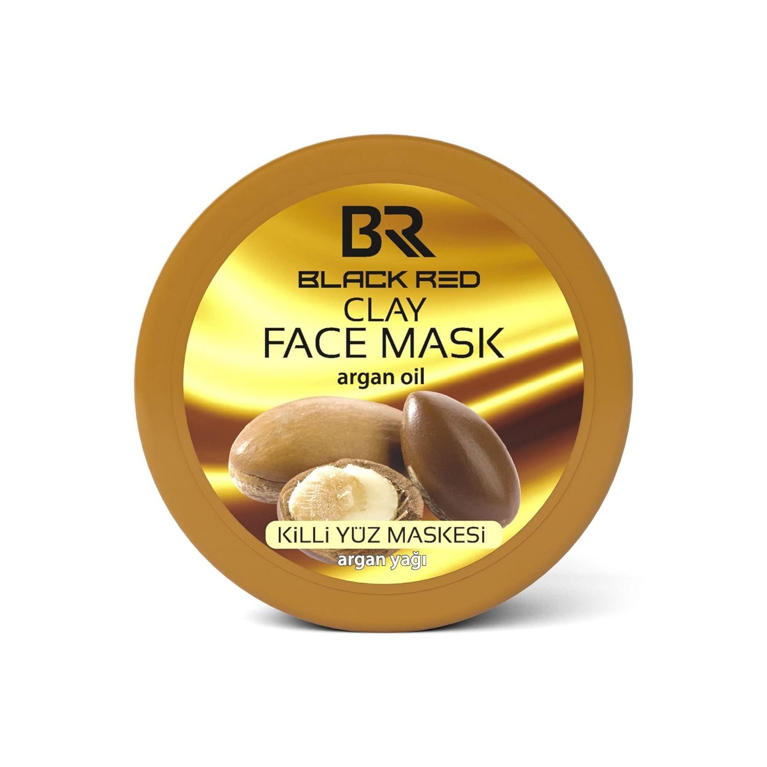 Red Black Oil Face & Kozmetik Argan Dora Gesichtsmaske Mask 400g Clay